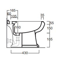 SIMAS Arcade Bidet Stojący AR 833