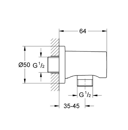 GROHE Grohtherm Zestaw Prysznicowy - Phantom Black (czarny Mat) GROHE-PGC-12.1