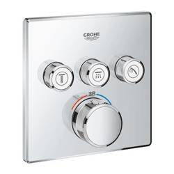 GROHE Grohtherm  Bateria Termostatyczna Do Obsługi Trzech Wyjść Wody - Element Zewnętrzny 29126000