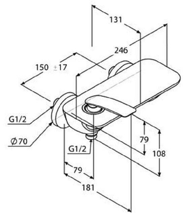 KLUDI Balance Balance - Bat. Natryskowa 527100575