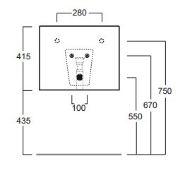 SIMAS Frozen Umywalka 50 Cm FZ 13