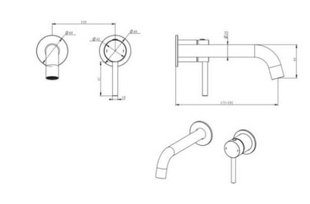 EMPORIA Fly Bateria Umywalkowa Podtynkowa Z Boxem EMPORIA-03012CHR