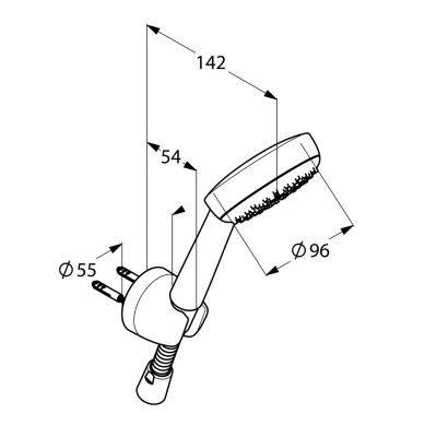 KLUDI Logo Zestaw Prysznicowy 1 - Strumień 680100500