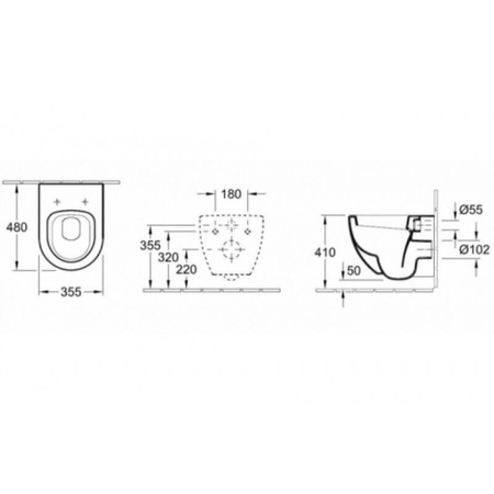 VILLEROY&BOCH Subway Miska Wc 66041001