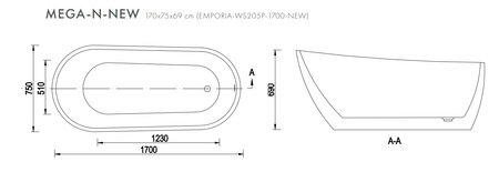 EMPORIA Wanna Mega-n 170 Cm EMPORIA-WS205P-1700