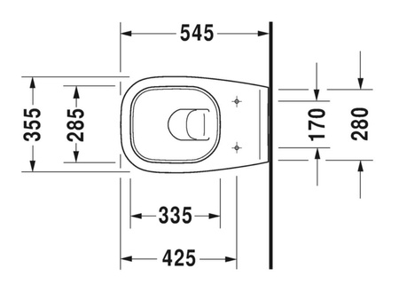 DURAVIT D-code Miska Wc 25350900002