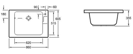 VILLEROY&BOCH Omnia Zlewozmywak/ Wanna Pralnicza 69221001
