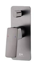 EMPORIA Teo Bateria Wannowo Prysznicowa Podtynkowa Z Elementem Wewnętrznym - Gun Metal  EMPORIA-02042BN