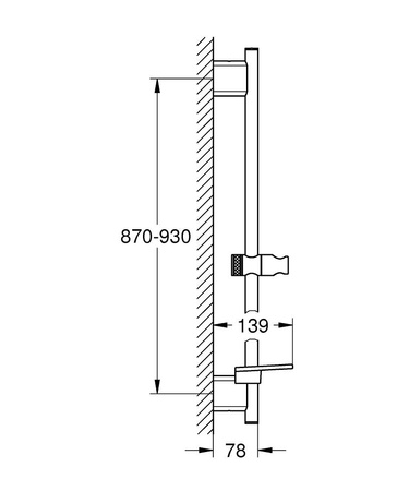 GROHE Rainshower Grohe - Drążek Pry. Smartactive Kol.gl0 26603GL0