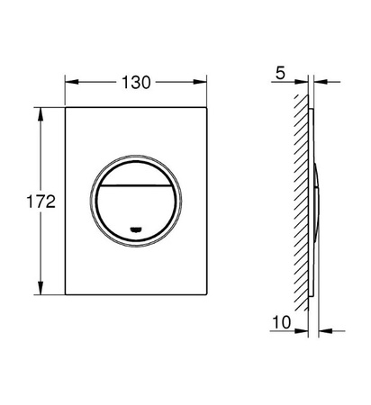 GROHE Rapid Stelaż Do Miski Wc 2 W 1 + Przycisk - Cool Sunrise (złoty) GROHE-PGC-11.1