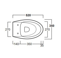 SIMAS Spazio Miska Wisząca LFT 18