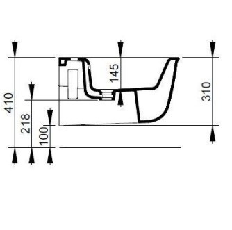 CERAMICA DOLOMITE S.P.A. Mayka Bidet Wiszący D482601