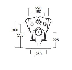 SIMAS Arcade Miska Wc Wisząca AR 841