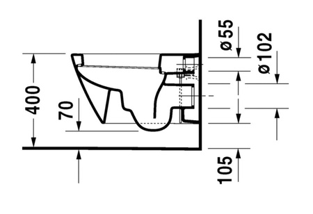 DURAVIT Starck 2 Miska Wc 2534090000