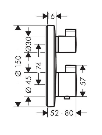 Hansgrohe Ecostat S - Bateria Termostatyczna