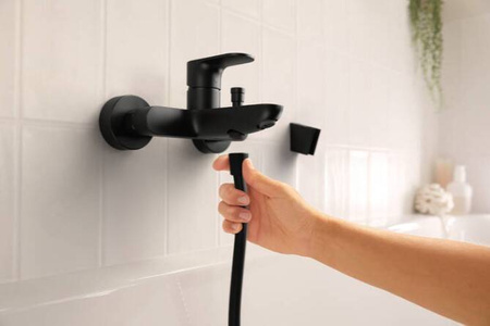 Hansgrohe Rebris S Jednouchwytowa Bateria Wannowa Kol.czarny Mat