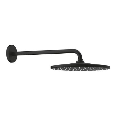 GROHE Rainshower  Deszczownica Z Ramieniem 422 Mm, 1 Strumień, Phantom Black ( Czarny Mat) 22121KF0