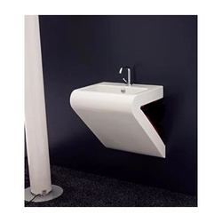 ART CERAM La Fontana Umywalka Biało Czarna 55x45 Ścienna  LO25V/LFL002