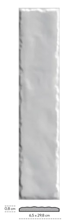 PARADYŻ Monpelli Monpelli Ivory Mix Cegielka Struktura Polysk 6,5x29,8 SS--065X298-1-MONP.IVMX-P