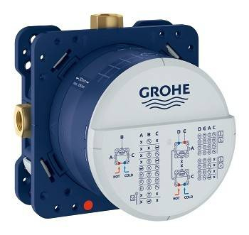 GROHE Rapido SmartBox 35600000 – uniwersalny element podtynkowy ½″ do baterii, głębokość montażu 75-105 mm
