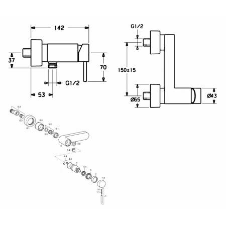Hansa Stela - Bateria Natryskowa