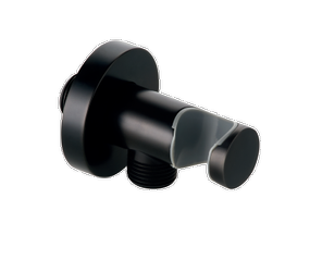 KLUDI A-qa Przyłącze Kątowe Z Uchwytem - Czarny Mat 605473900
