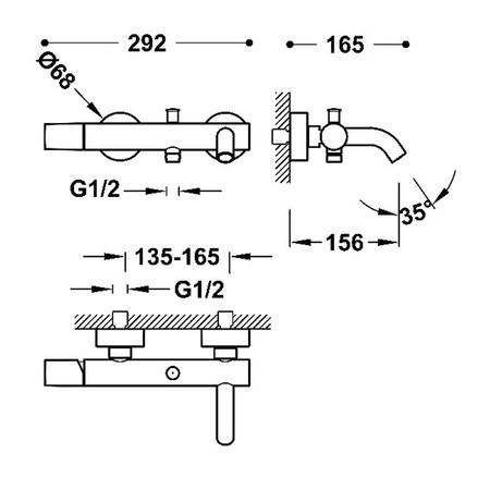 TRES Study Exclusive Bateria Wannowo - Prysznicowa - Złoty 26117001or