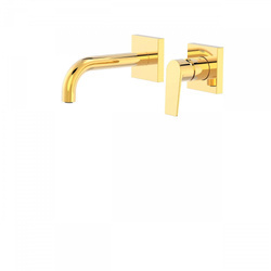 Tres Project Bateria Umywalkowa Podtynkowa Kol.złoty