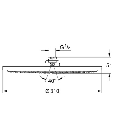 GROHE Rainshower Deszczownica - Warm Sunset ( Różowe Złoto) 27477DA0