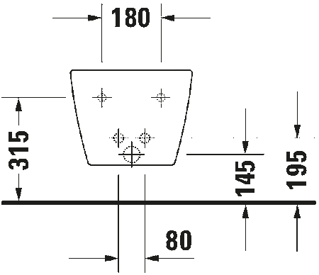 DURAVIT Starck Bidet Wiszący 2290150000