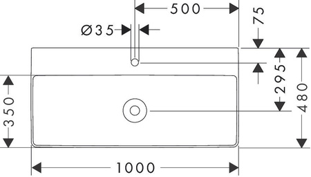 Hansgrohe Xelu Q - Umywalka Wisząca Z/o Bez Przelewu