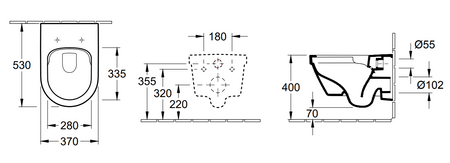 VILLEROY&BOCH Architectura Miska Wc Z Deską 4694HR01