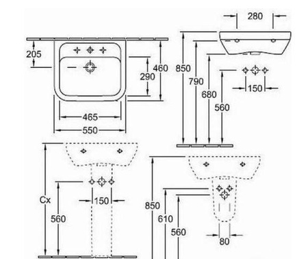 VILLEROY&BOCH Omnia Umywalka 51755501