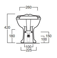 SIMAS Arcade Bidet Stojący AR 833