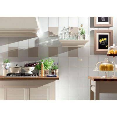 Tubądzin Domino Pastel Biały Połysk 20 X 20 Płytki Ceram.