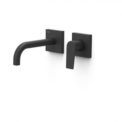 TRES Project Bateria Umywalkowa Podtynkowa 18cm Czarny Mat  21130001NM