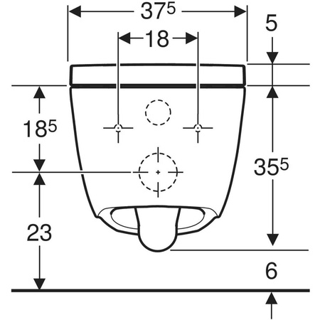 GEBERIT Aqua Clean Geberit - Alba Miska Wc Myjąca 146.350.01.1