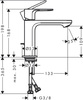 Hansgrohe Rebris S - Bateria Umywalkowa 110