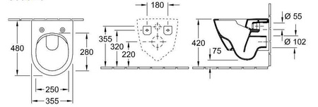 Villeroy&boch Subway 2.0 - Miska Wc 48 Cm