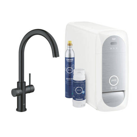 GROHE Blue Bateria Kuchenna - Czarny Mat 31455KS1